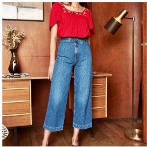 Sezane Joyce Jeans Cropped Size 6 / 38